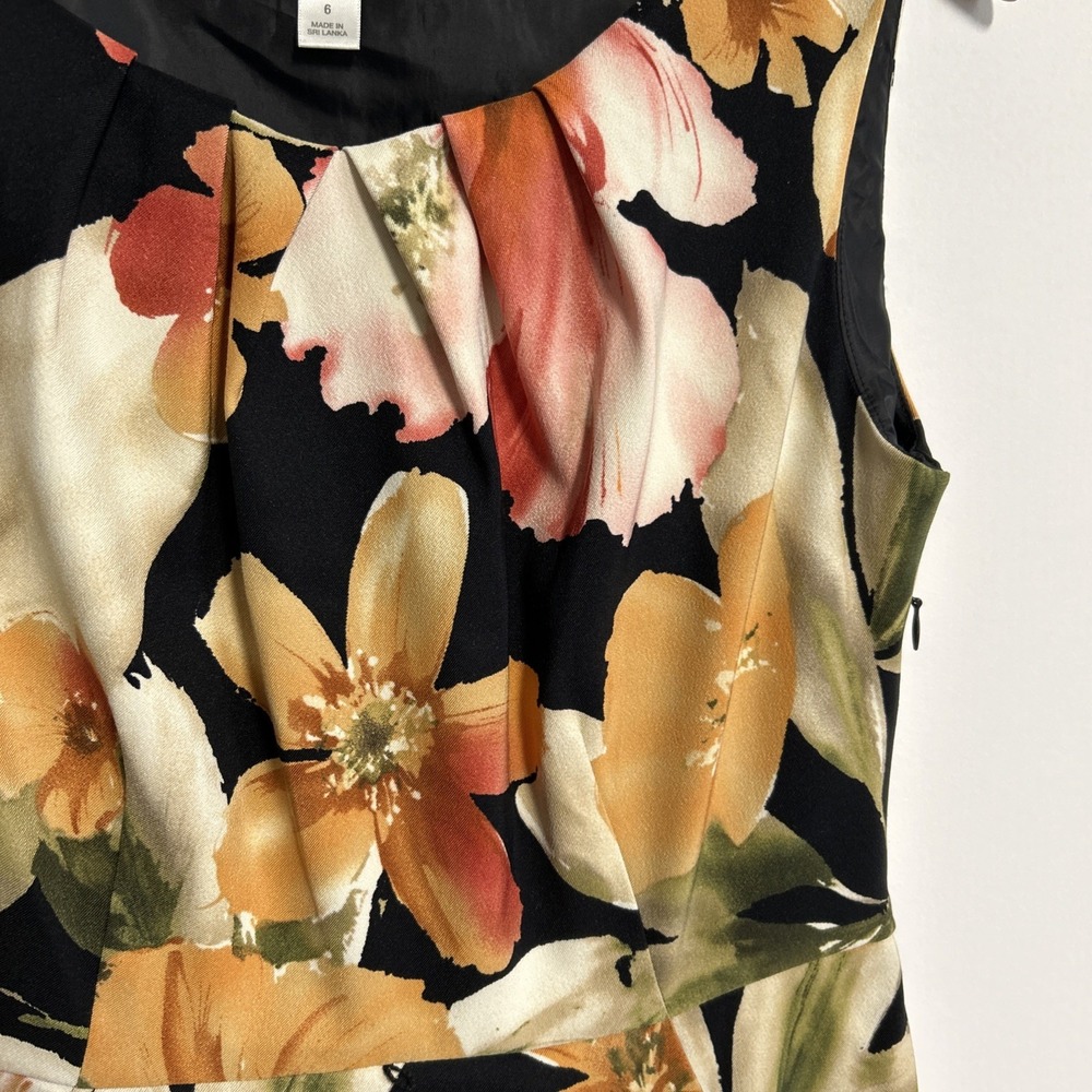 Dressbarn Women's 6 Floral Dress Feminine Pockets Classic Cottagecore Colorful - Picture 6 of 16